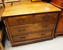A VINTAGE CHEST OF TWO-LONG & TWO-SHORT DRAWERS
