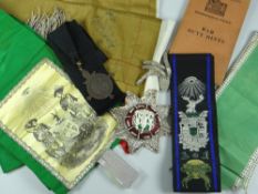 SMALL PARCEL OF REGALIA TOGETHER WITH Metropolitan Police War Duty pins and lighter