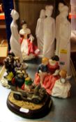 AN ASSORTMENT OF FIGURINES INCLUDING Royal Doulton 'The Bedtime Story' HN2059