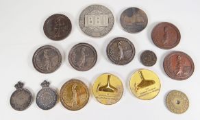 COLLECTION OF FIFTEEN COMMEMORATIVE MEDALLIONS