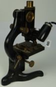 SERVICE METALLURGICAL MICROSCOPE BY W. WATSON AND SONS LIMITED numbered 80182, in black finish