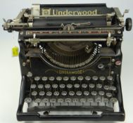GOOD EARLY VINTAGE UNDERWOOD TYPEWRITER believed model No. 5