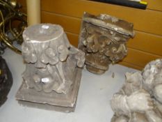 TWO VICTORIAN PLASTER MAQUETTES of classical architectural form Provenance:from the offices of