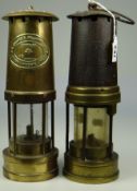 A THOMAS & WILLIAMS CAMBRIAN MINERS LAMP together with another