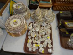 COLLECTION OF CRESTED CHINA including Goss, together with a vintage pottery part dinner set ETC