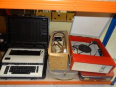 PARCEL OF ITEMS to include two vintage reel-to-reel tape recording machines together with a