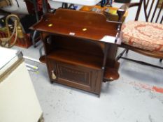 ANTIQUE INLAID MAHOGANY TABLE TOP CABINET