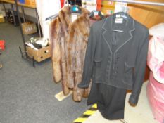 TWO VINTAGE FUR COATS / JACKETS one bearing label 'M Fletcher of Southport', together with a circa