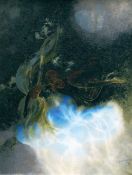 GLYN MORGAN oil on canvas - abstract, entitled verso 'The Pool of the Nereids (I)' from the table of