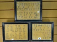 THREE INK DRAWINGS OF EUROPEAN FASHION IN THE 1780s with annotations and dated 1780, 1781 and