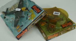 TWO DINKY TOYS MILITARY AVIATION MODELS comprising Spitfire Mk II and Junkers JU 87B Stuka number
