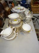 QUANTITY OF MINTON ARAGON TABLEWARE, and a quantity of Wedgwood Hathaway Rose tableware
