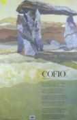 SUE SHIELDS / WALDO WILLIAMS Gomer press print for The Welsh Arts Council - entitled 'Cofio' with