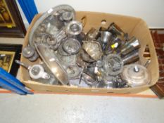 BOX OF ELECTROPLATE ETC