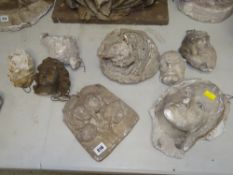 PARCEL OF VICTORIAN PLASTER MAQUETTES including busts and religious plaques ETC Provenance:PLEASE