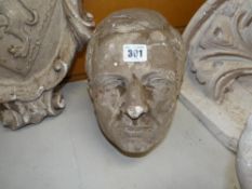 20TH CENTURY PLASTER MAQUETTE OF A GENTLEMAN'S HEAD, 23cms high Provenance:PLEASE SEE FULL