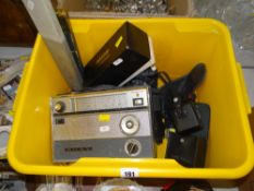 RETRO SONY TRANSISTOR '8' RADIO, together with photographic equipment ETC