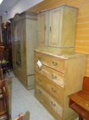 LATE VICTORIAN COMPOSITE GREEN DASH PAINTED BEDROOM SUITE with Royal provenance (to accompany -