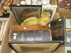 MIXED ITEMS including family Bible, soft toy teddy ETC