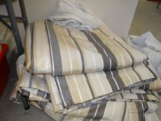 A PARCEL OF 'PUNJAB ONYX' CURTAINS the largest being 272cms long x 660cms wide together with six