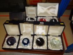 EIGHT CASED SETS OF CAITHNESS PAPERWEIGHTS