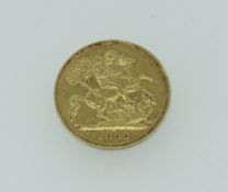 QUEEN VICTORIA GOLD HALF SOVEREIGN dated 1896