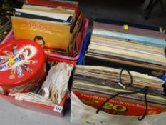 PARCEL OF LP & SINGLE RECORDS BY VARIOUS ARTISTS