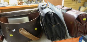 BOXED VINTAGE LOCKE & CO GREY TOP HAT together with a Dunn & Co Homburg hat and two vintage