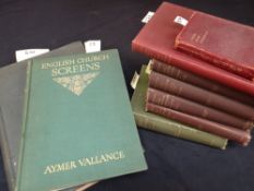 VARIOUS PUBLICATIONS RELATING TO CHURCH, ARCHITECTURE & ECCLESIASTICAL including 'English Church
