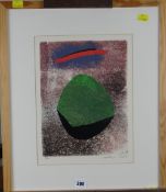 MARTYN JONES limited edition (8/77) colour print - abstract, singed and dated 91, 33 x 25cms