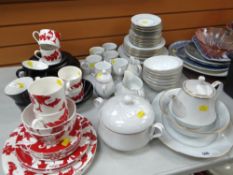 A PARCEL OF NORITAKE GOLD LANE DINNER & TEAWARE, together with a parcel of Marks & Spencer