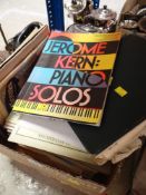 BOX OF VARIOUS PIANO MUSIC mainly jazz ETC