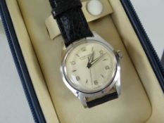 ULYSSE NARDIN VINTAGE WATCH circa 1948 with travel box and paperwork