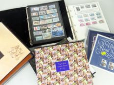 GROUP OF TEN ROYAL MAIL SPECIAL STAMPS together with two hobby albums and commemorative souvenir