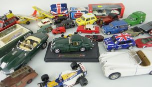 TWO CONTAINERS OF DIE-CAST MODEL VEHICLES including boxed set of 'Days Gone' commercial vehicles,