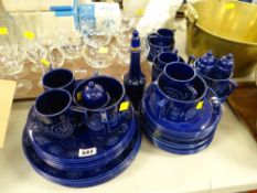 BLUE PORTMEIRION 'TOTEM' DINNERWARE