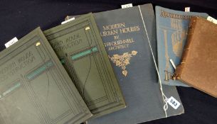 FIVE BOOKS RELATING TO ARCHITECTURE & BUILDING including 'Modern Suburban Houses' by CHB Quenell,