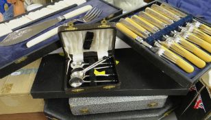 PARCEL OF BOXED CUTLERY including spoons, knives ETC