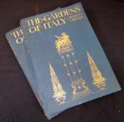 TWO ANTIQUARIAN BOOKS 'The Gardens of Italy Vol 1' and 'The Gardens of Italy Vol 2' by Charles