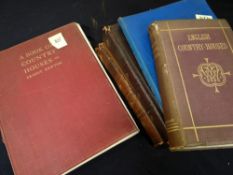 FIVE BOOKS RELATING TO COUNTRY HOUSES including 'A Book of Country Houses' by Ernest Newton, dated
