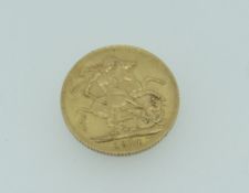 EDWARD VII GOLD FULL SOVEREIGN dated 1914