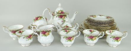 ROYAL ALBERT 'OLD COUNTRY ROSES' TEAWARE including teapot