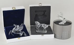 BOXED SWAROVSKI HORSE SCULPTURE Annual Edition 'Pegasus' including stand ETC