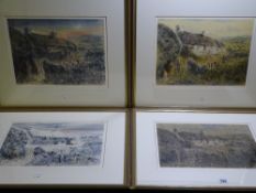 KEITH ANDREW set of four coloured limited edition 73/550 prints - 'The Four Seasons', all signed