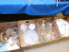 A BOX OF ASSORTED CHINA including vintage teaware, another box with a quantity of Wedgwood