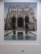 KEITH ANDREW Artist's proof coloured print 3/15 - 'St Winefrieds Chapel', signed and dated 1987,