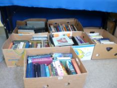 SIX BOXES OF VINTAGE AND OTHER BOOKS - Dick Francis, Wales and Welsh, heritage, poetry, first