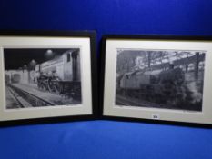 IFOR PRITCHARD limited edition (79/750) print - tank engine 42458 awaiting departure from a