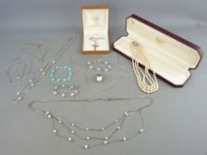 A PARCEL OF QUALITY, MAINLY MODERN JEWELLERY including a dragon stamped Clogau gold on silver