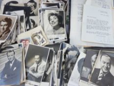 AN EXCELLENT SINGLE OWNER COLLECTION OF SIGNED AND FACSIMILE VINTAGE MOVIE FILM AND THEATRE